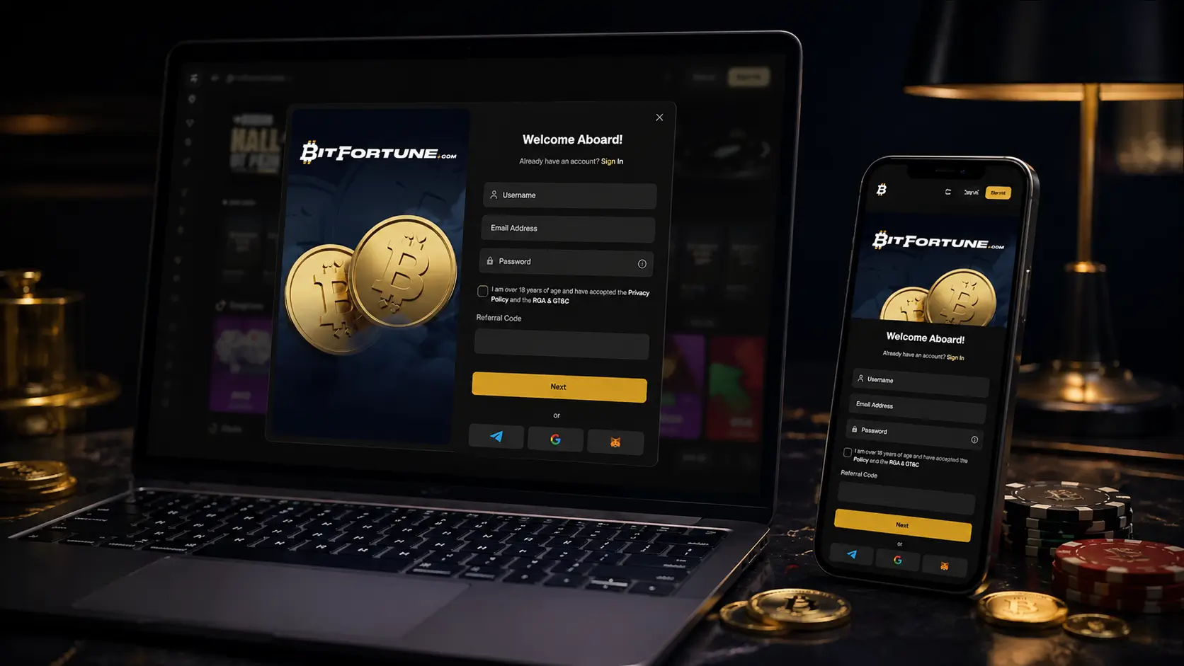 Bitfortune Registration